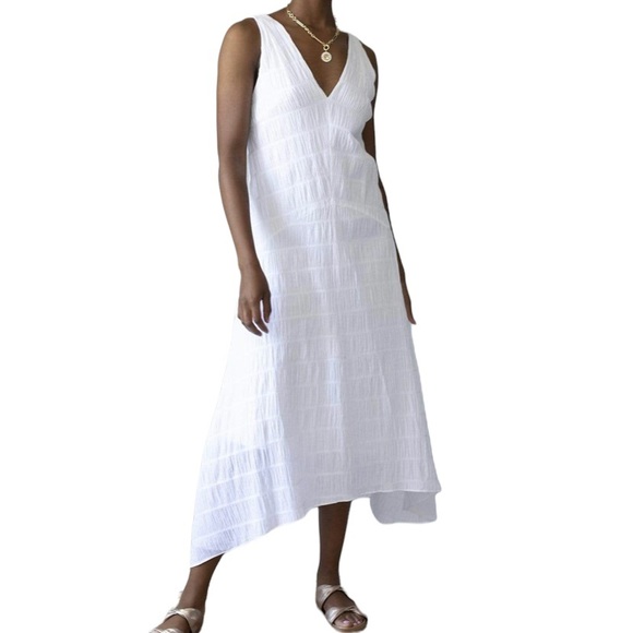Frame v neck savannah sundress white-size s - Picture 4 of 8